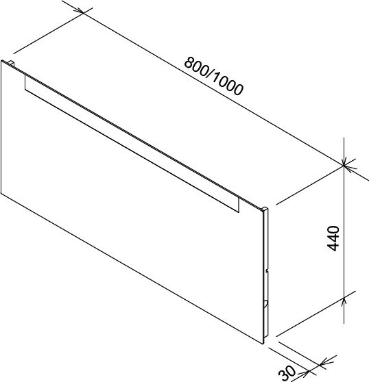 Зеркальное полотно Ravak Clear 80*44 X000000765