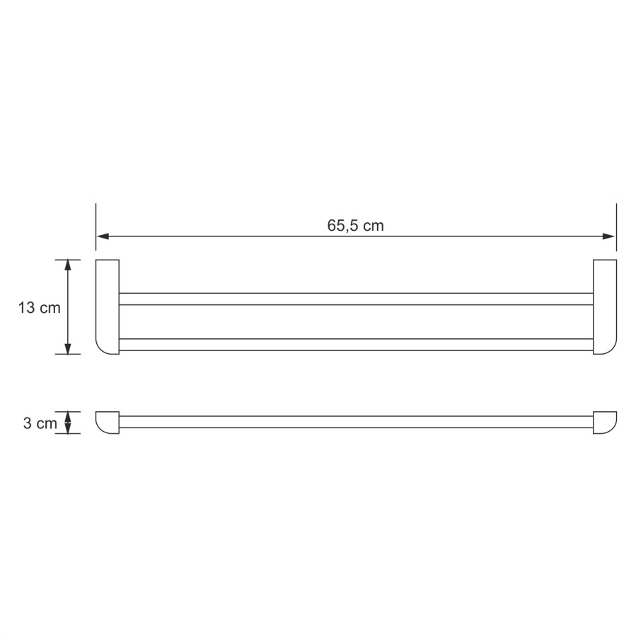 WasserKRAFT Kammel K-8340 полотенцедержатель хром