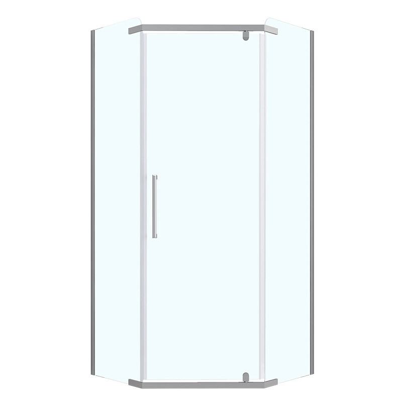 Душевое ограждение без поддона Loranto Sunway 100х100х190 цвет Хром CS-816C-100
