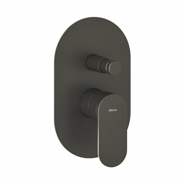 Ravak Eleganta Смеситель для душа встраиваемый графит матовый X070335