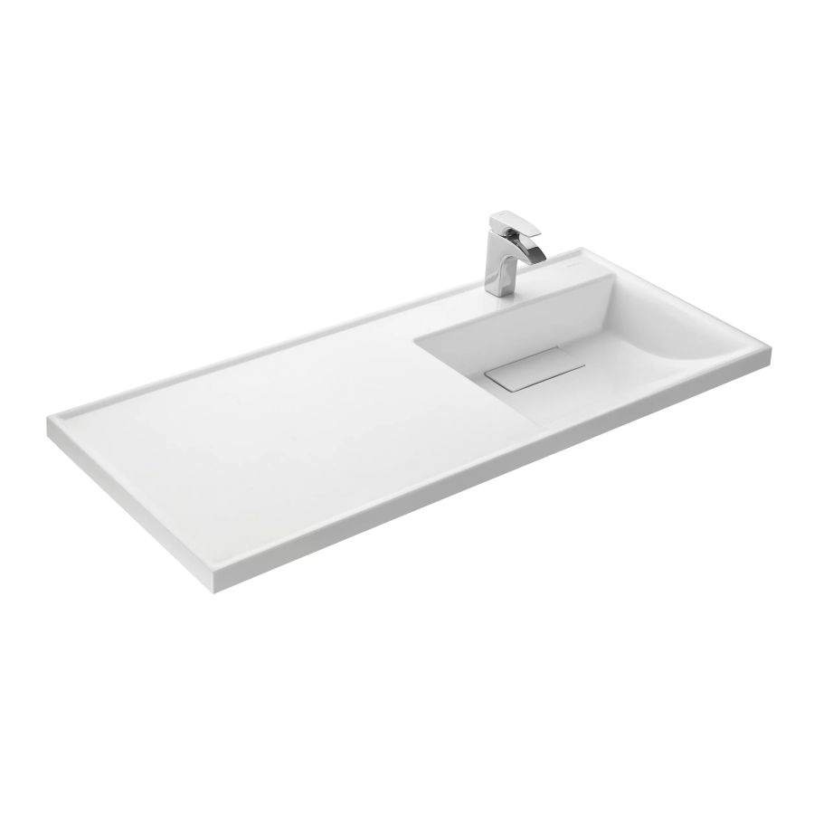 Aquaton Лондри раковина для стиральной машины 120 см правая 1A72243KLH010