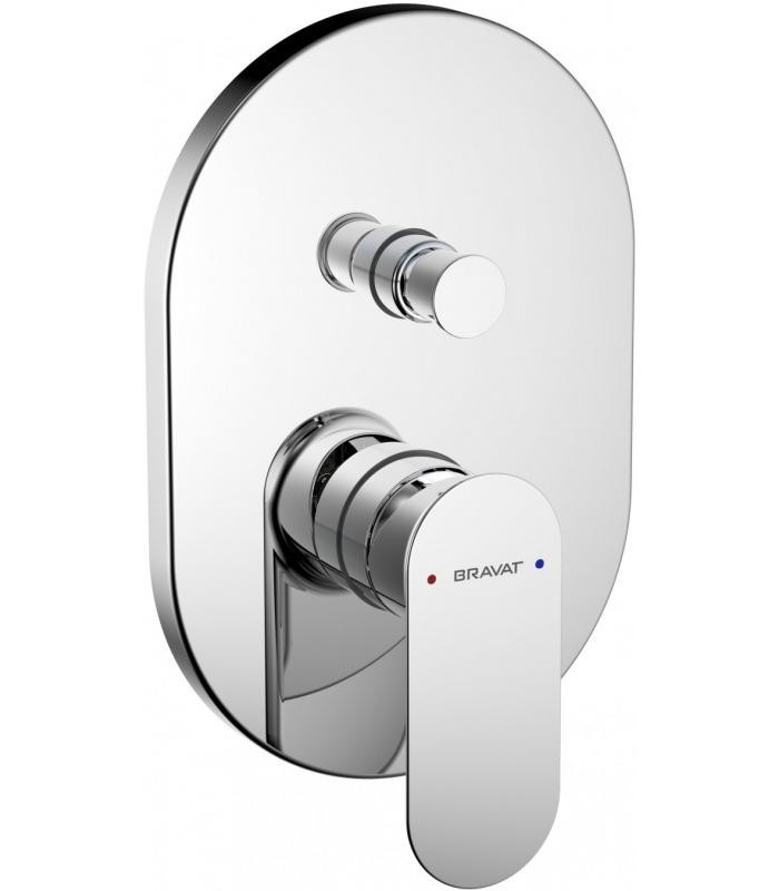 Bravat Gina PB865104CP-2-ENG встраиваемый смеситель 2-функц. цвет хром
