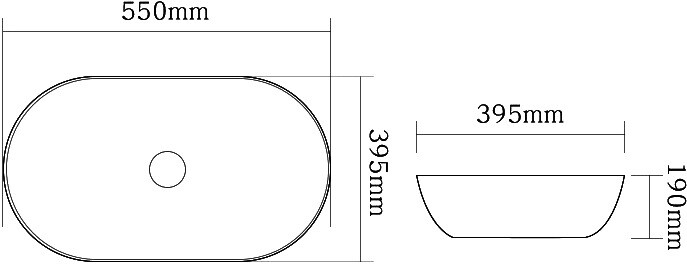 SantiLine SL-3001 раковина встраиваемая 55 см