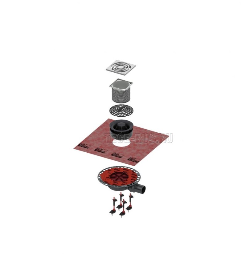 Tece Drainpoint S KDP-S110 Душевой трап 100*100 мм