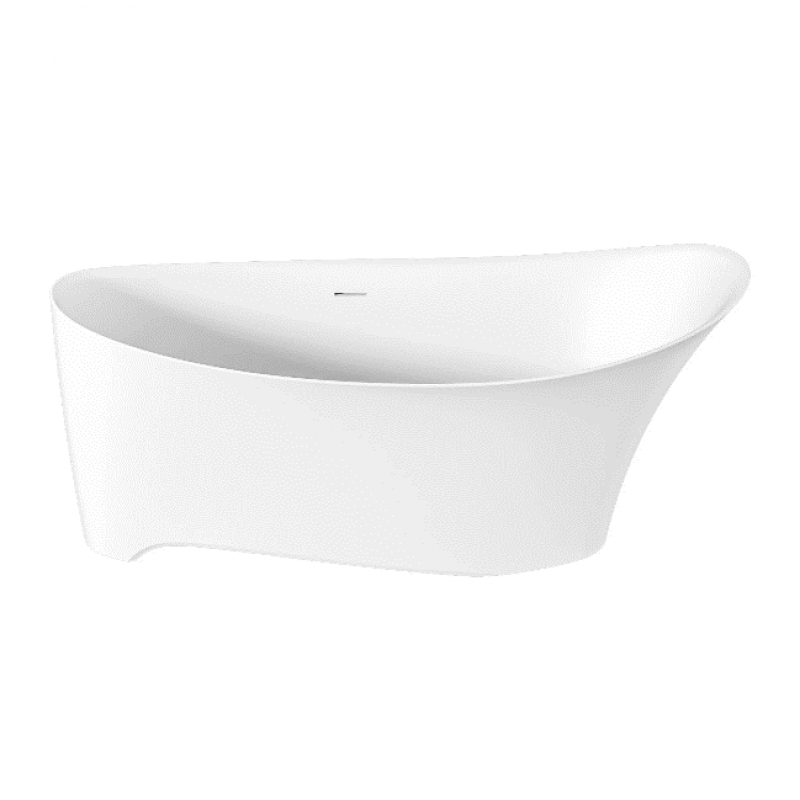 BAS Иннова ванна из литьевого мрамора 170х80 см белый матовый Solid Surface ВА00042