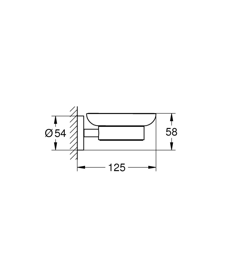 Grohe Essentials 40444DC1 мыльница суперсталь