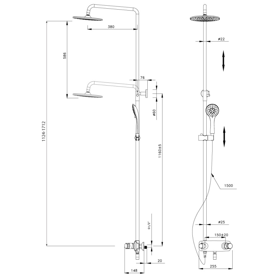 Lemark Wing LM5362C Душевая система