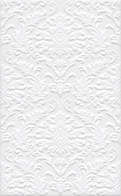 Kerama Marazzi Петергоф 6308 25х40 см плитка настеная белая структурная матовая