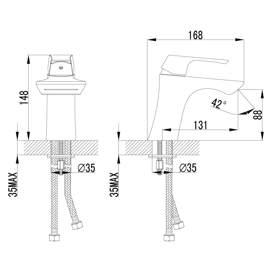 Lemark LM4546C Unit смеситель для раковины хром