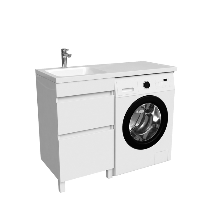 Iddis Optima Home тумба 110 см с раковиной левая для стиральной машины OPH11LBi95K