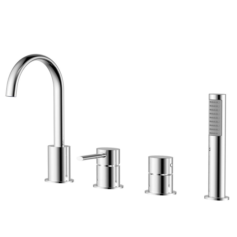 Azario Delicate смеситель на борт ванны хром AZ-QA28173C-1381AC