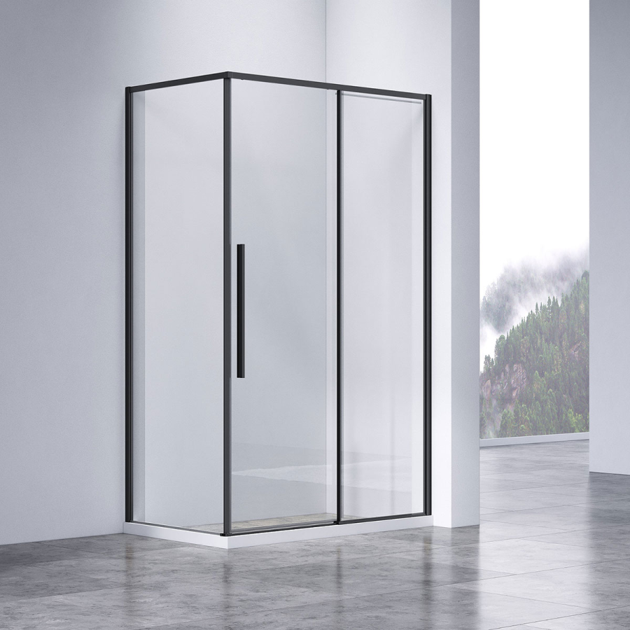 Vincea Slim-N душевой уголок 120х80 см черный VSR-4SN8012CLB