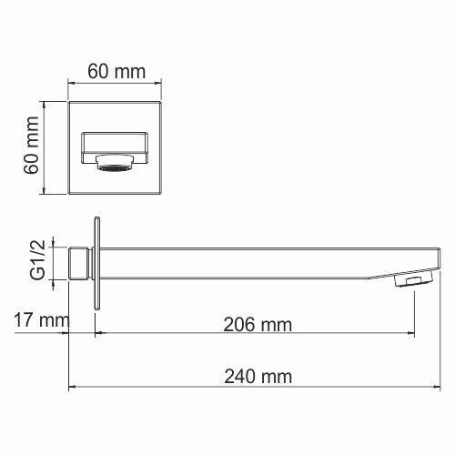 WasserKRAFT A091 излив для ванны хром