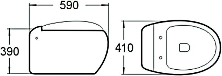 SantiLine SL-5001 унитаз подвесной