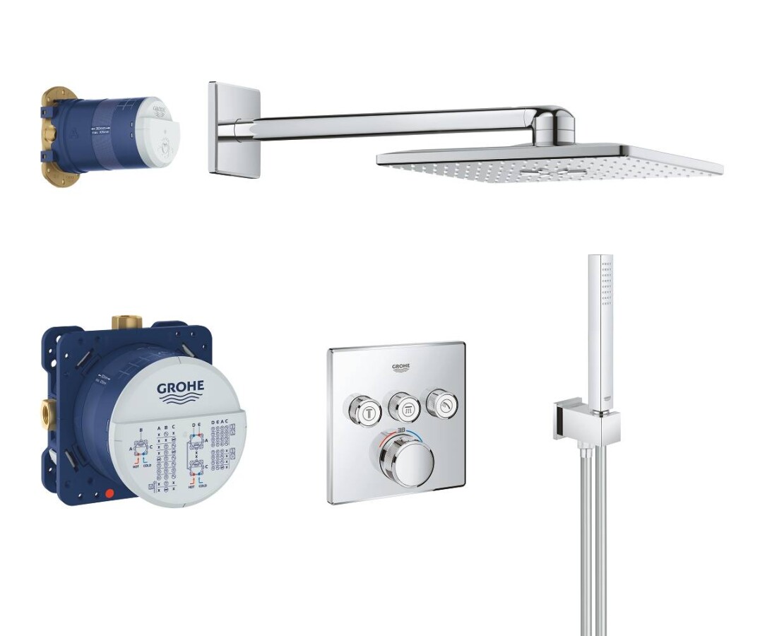 Grohe Grohtherm SmartControl Perfect 34706000 душевая система с термостатическим смесителем