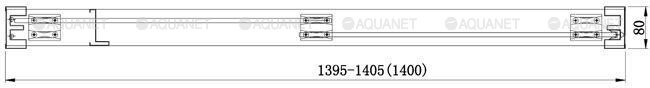Aquanet Delta NPD6122 душевые двери 140*200