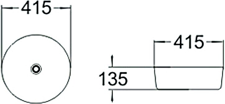 SantiLine SL-1054 раковина накладная 41 см