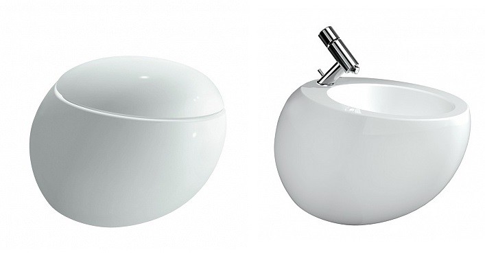 Laufen Alessi One комплект подвесной унитаз + подвесное биде