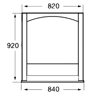 Зеркальное полотно Roca America 84*92 ZRU9302793