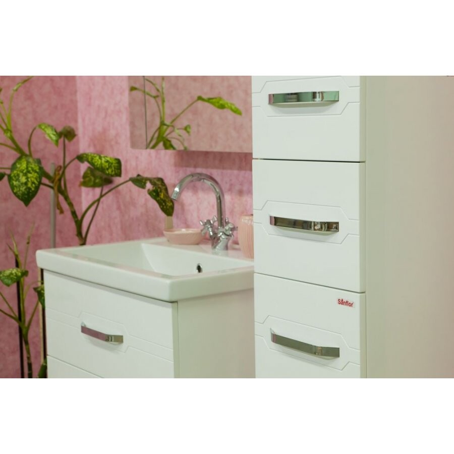 Sanflor Анкона 60 тумба с раковиной Kirovit Фостер 60 напольная, белая