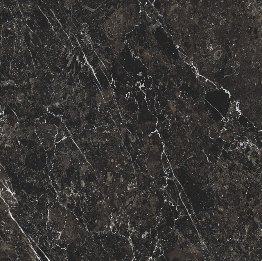 Керамический гранит Kerama Marazzi Прованс Марсель Черный матовый обрезной 60x60x0,9 KM6060G0971R