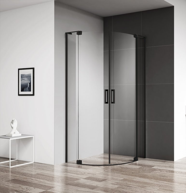 Cezares Slider душевой уголок 80/90х80/90 см SLIDER-R-2-80/90-C-NERO