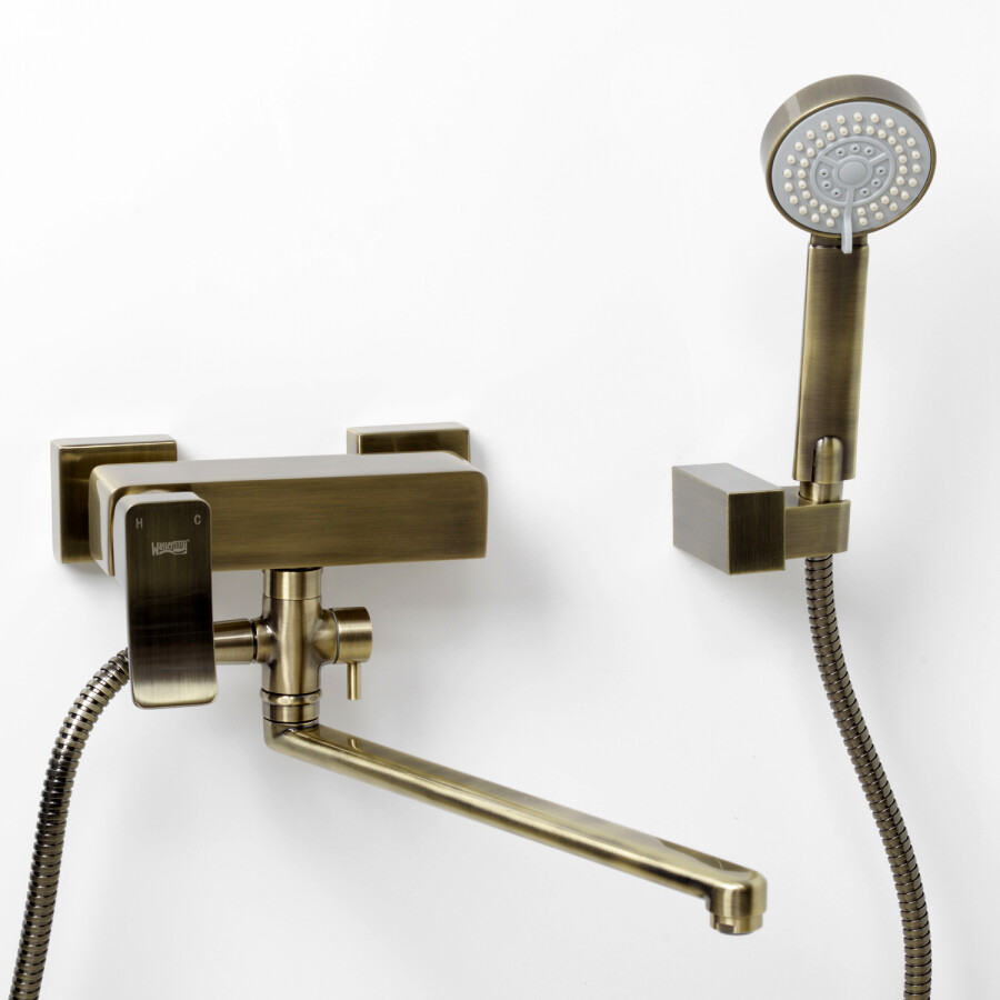 WasserKRAFT Exter 1602L смеситель для ванны светлая бронза