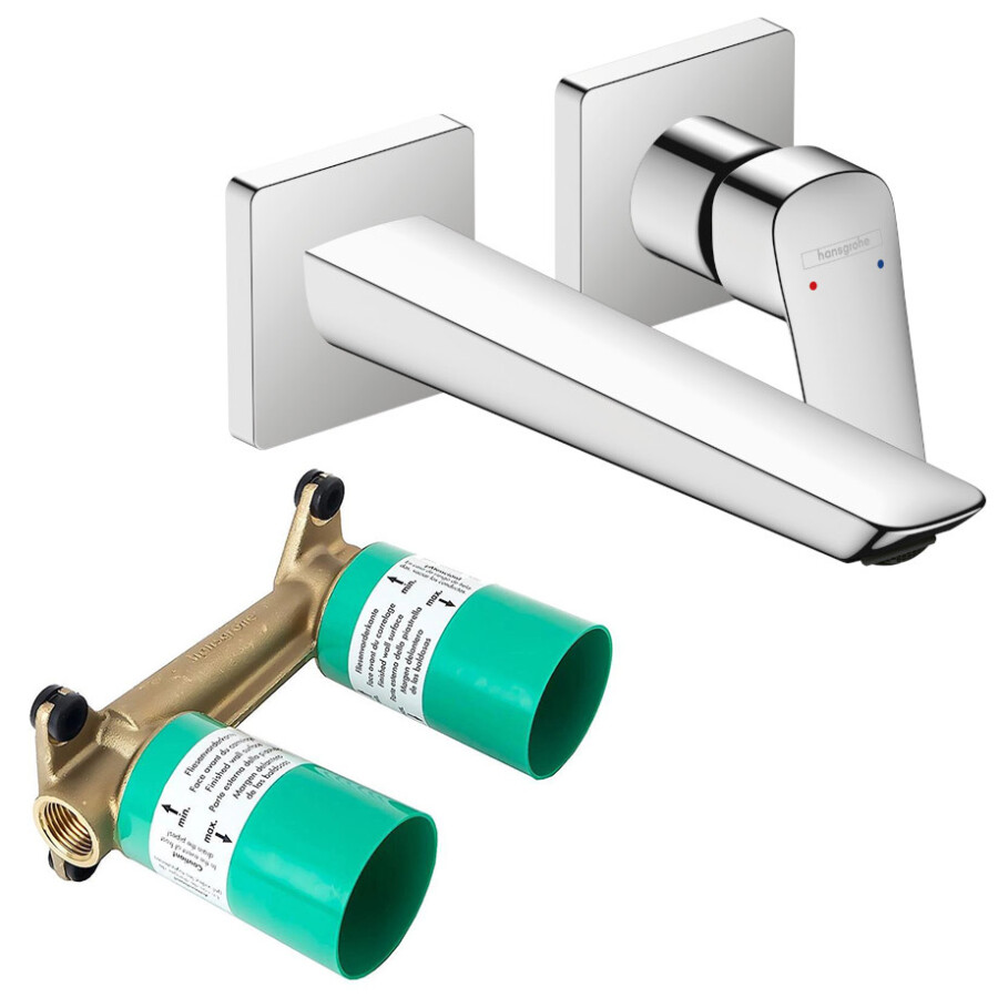 Hansgrohe 71256000S Set HG Logis Fine смеситель для раковины скрытого монтажа настенный (71256000+13622180)