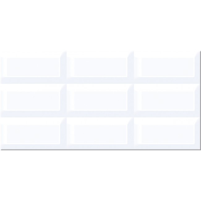 Азори Вог плитка настенная белая 20x40 см