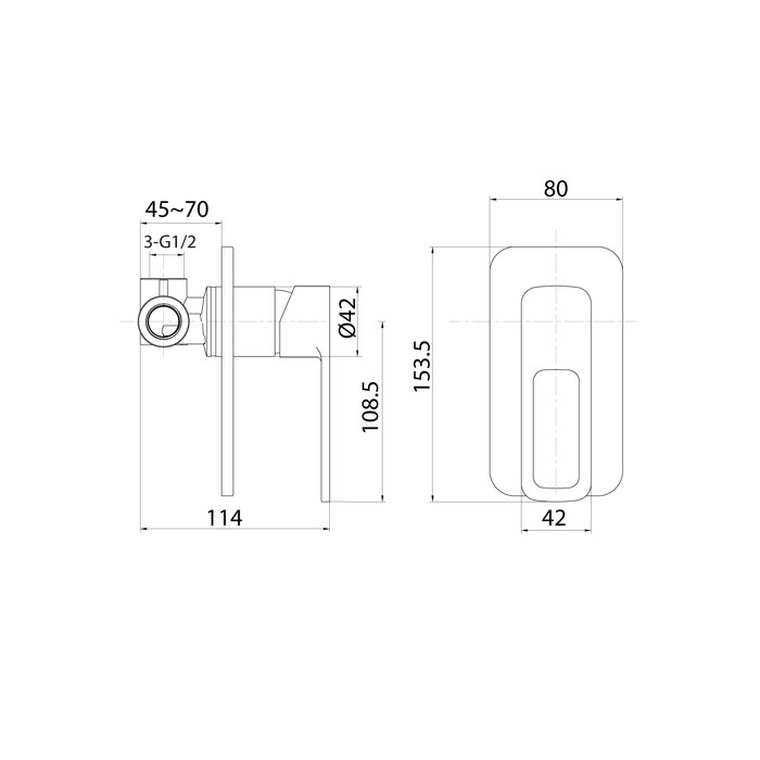 Iddis Slide Смеситель скрытого монтажа SLISB00i66