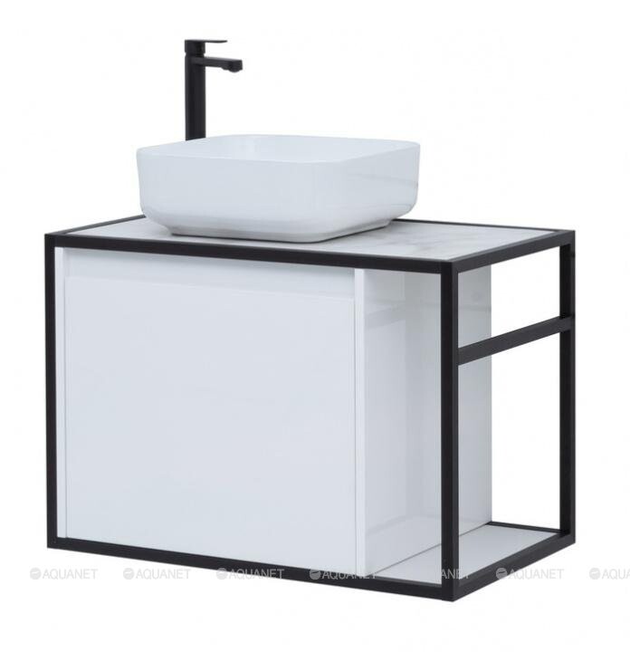 Aquanet Nova Lite Loft 75 L тумба под раковину подвесная белый 00261650