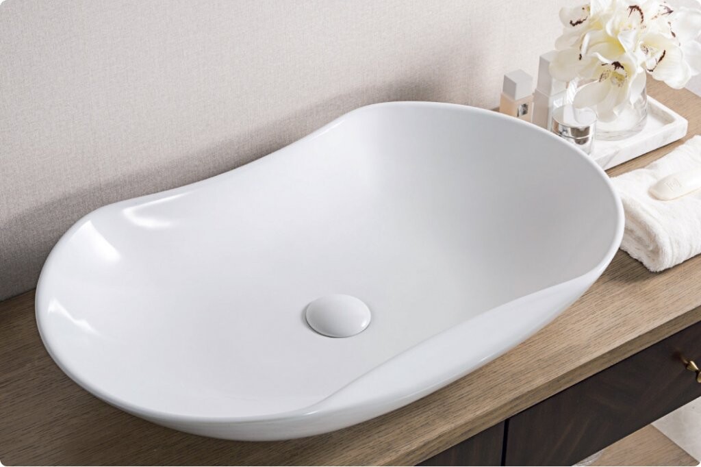 BelBagno BB1334 раковина накладная 66 см белая