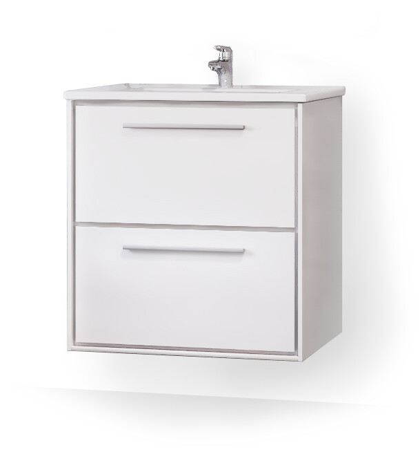 Raval Frame 60 тумба Fra.01.60/P/W с раковиной QDR60SLWB01 подвесная