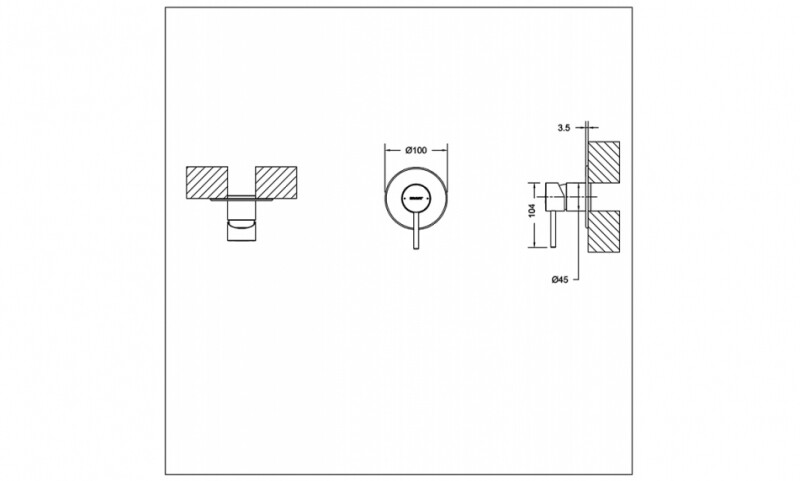 Bravat Arc PB86061BW-A1-ENG смеситель для душа черный