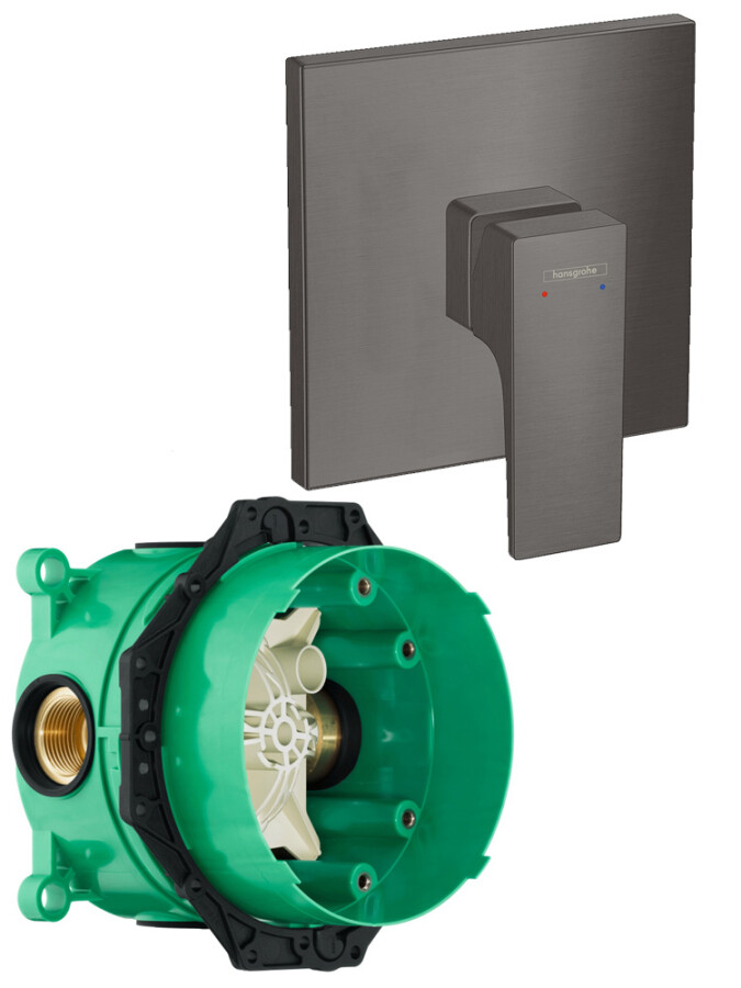 Hansgrohe 32565340S Set HG Metropol смеситель для душа (32565340+01800180) шлиф,черный хром