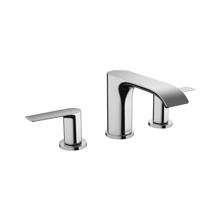 Hansgrohe Vivenis Смеситель для раковины 95 на 3 отверстия со сливным гарнитуром хром 75033000
