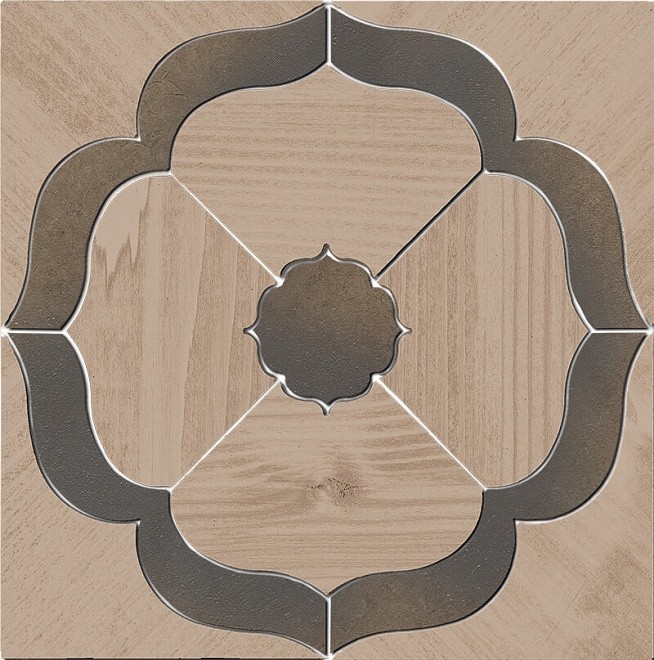 Kerama Marazzi Гранд Вуд ID86 наборный декор керамогранит 19,6x19,6 см