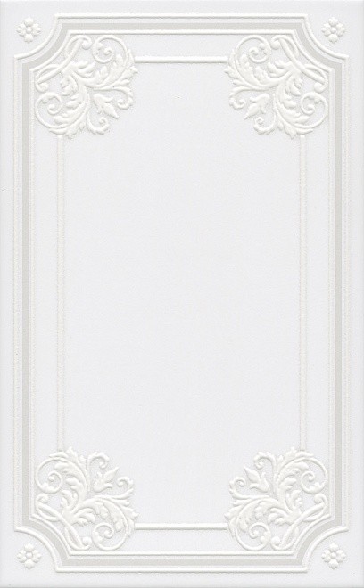 Kerama Marazzi Петергоф STG/A560/6304 25х40 декор настенный белый матовый
