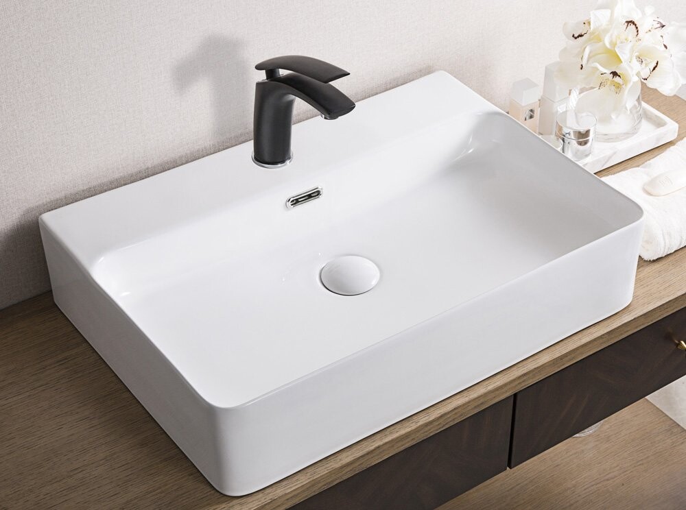 BelBagno BB1338 раковина накладная 60 см белая