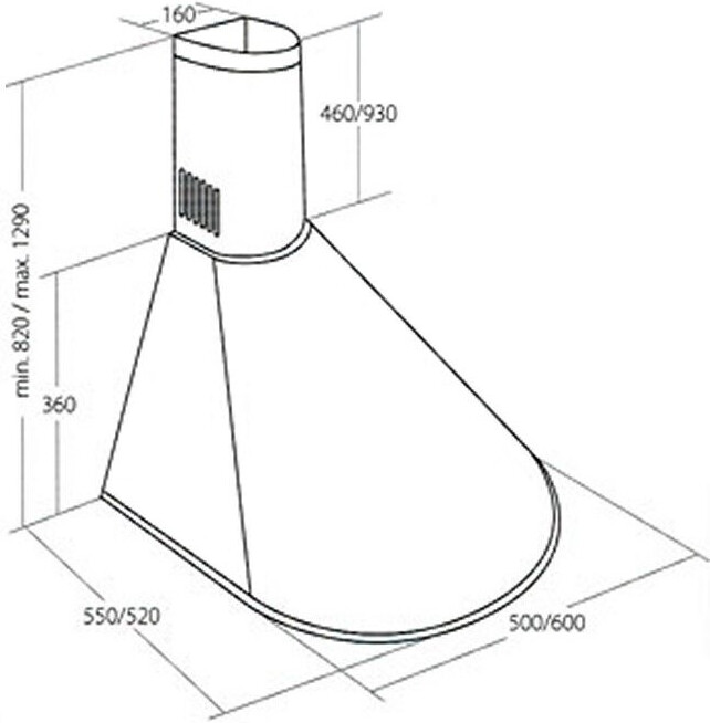 Akpo WK-4 Dandys 60 см нержавейка вытяжка