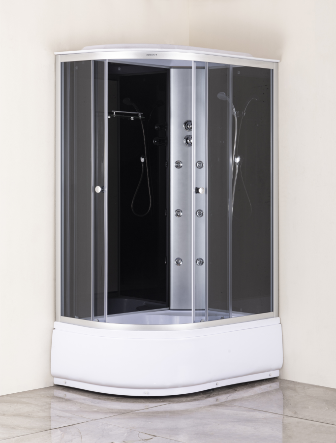 EvaGold душевая кабина с гидромассажем 120х80 стекло тонированное T122BS-R
