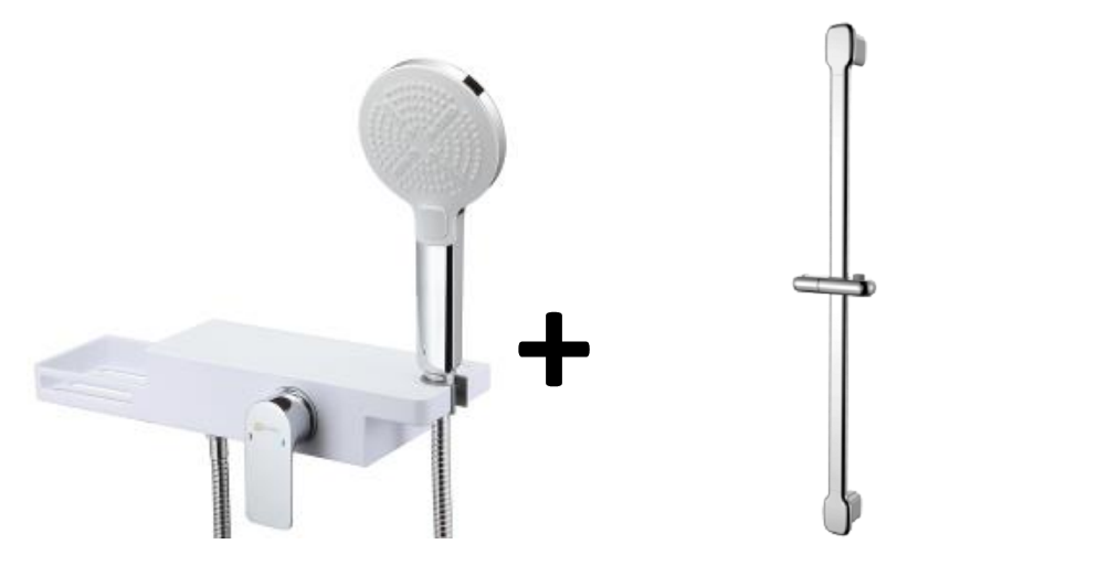 Lemark Unibox набор смеситель и душевая стойка LM6903CW+LM8078C