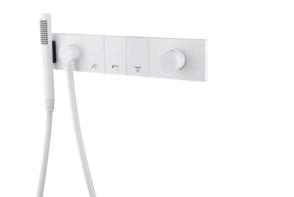 Смеситель встраиваемый с ручным душем Boheme Zodiac Matt White 132-SYS-MW