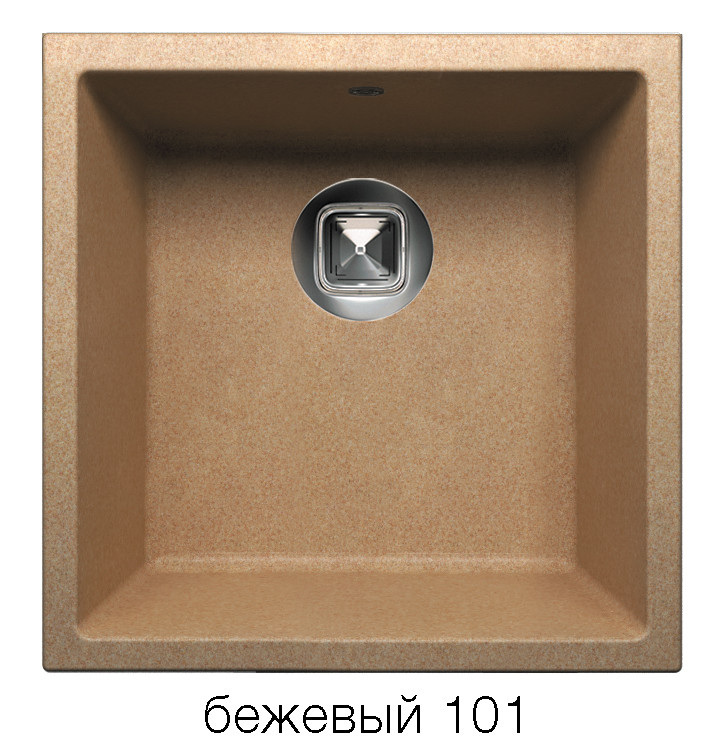 Tolero R-128 кухонная мойка бежевый 46 х 46 см