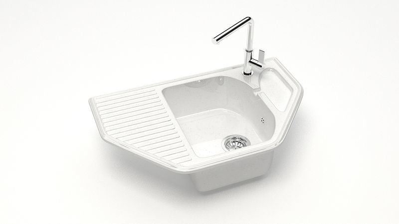 Marrbaxx Рики Z22 Мойка для кухни глянцевая белая