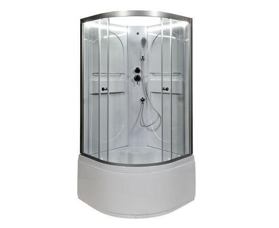 Deto душевая кабина 80х80 L680NLED без крыши