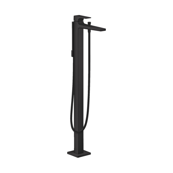 Hansgrohe Metropol Смеситель для ванны напольный с рычаговой рукояткой черный матовый 32532670