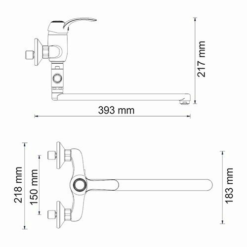 WasserKRAFT Isar 1302L смеситель для ванны бронза