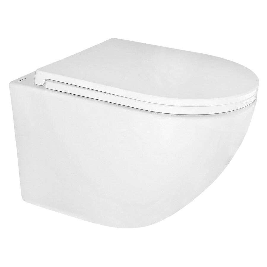 Унитаз подвесной Azario Gloria 360х490х360 безободковый, слив TORNADO, с быстросъемным сиденьем микролифт AZ-2003Т