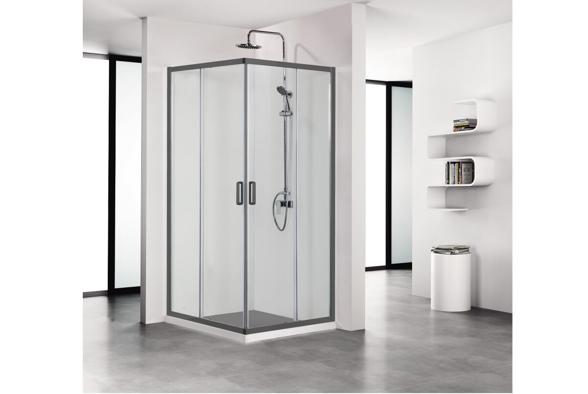 Aquatek душевой уголок 100х100х200 черный AQ ARI KV10020BL